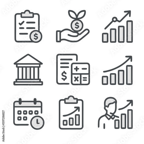 business icons set