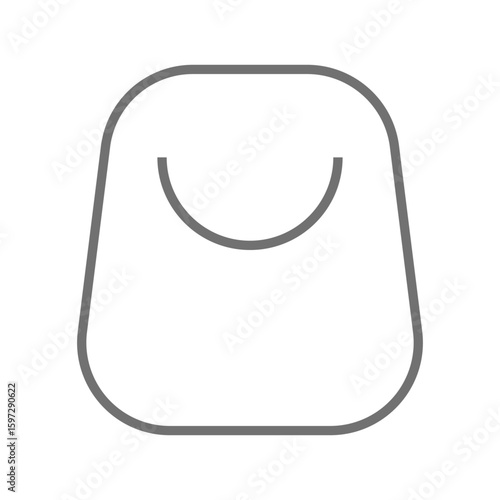 ショッピングバッグのシンプルなアイコン_07