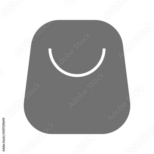 ショッピングバッグのシンプルなアイコン_06