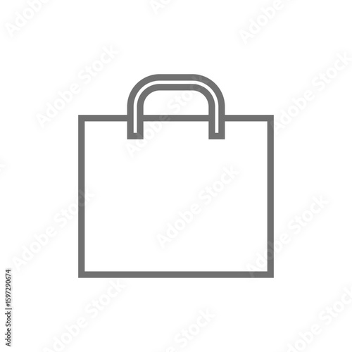 ショッピングバッグのシンプルなアイコン_10