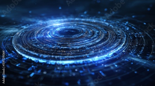 Wallpaper Mural blue spiral galaxy Torontodigital.ca