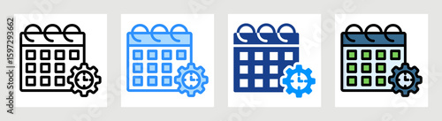 Schedule Management Collection Set Multiple Style