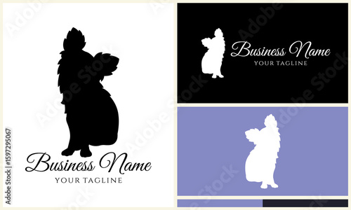 Dog Silhouette Logo Design.