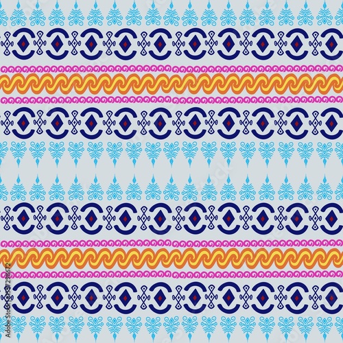 set of seamless patterns Fabric pattern, continuous pattern, background image, drawing