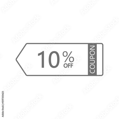 シンプルなクーポンのベクター素材_10