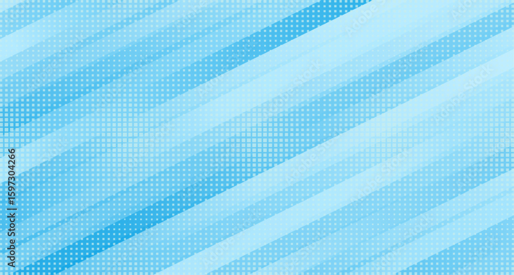 Naklejka premium Light blue hi-tech geometric abstract background with small halftone squares mosaic. Vector futuristic design