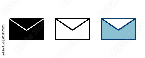 Mail vector vector icon isolated on white background. E-mail icon. Envelope illustration. Message