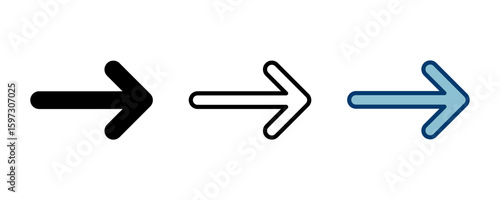 Arrow icon vector isolated on white background. Arrow symbol. Arrow vector icon