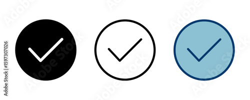 Approved icon vector isolated on white background. Certified Medal Icon vector. check mark