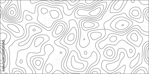 Abstract black and white contours vector pattern design for backgrounds and creative applications. a simple and modern design.