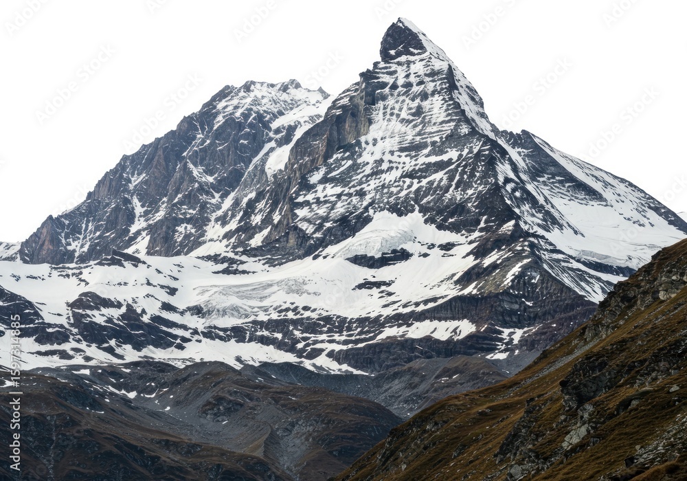 Fototapeta premium Majestic mountain peak snow