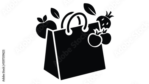Colorful Shopping Bag Vector Illustration for Retail Commerce and Design Projects