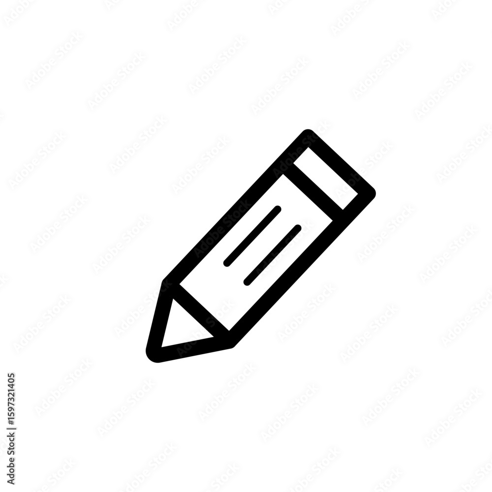 Icon Interface user Website Edit Button Vector Outline style Icon Interface user Website Edit Button Vector Outline style