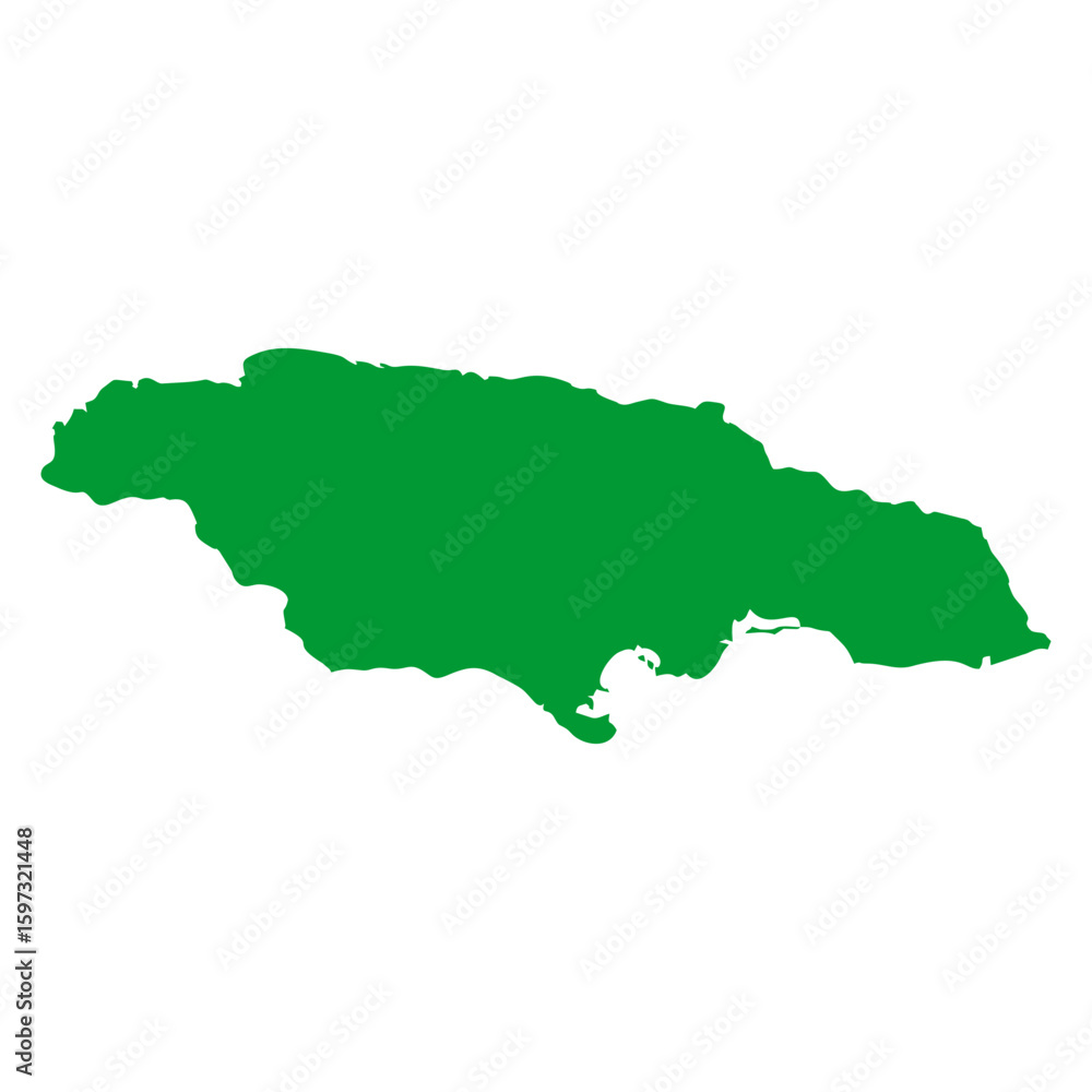 Obraz premium map of Jamaica land