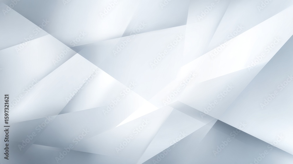 Fototapeta premium Angular shapes and soft gradients blend harmoniously, evoking a sense of calm and modernity. The design emphasizes tranquility and simplicity through minimalistic elements.