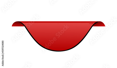 Red label-tag mockup. Banner Vector illustration