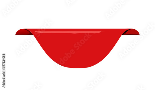 Red label-tag mockup. Banner Vector illustration
