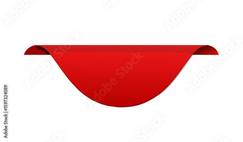 Red label-tag mockup. Banner Vector illustration