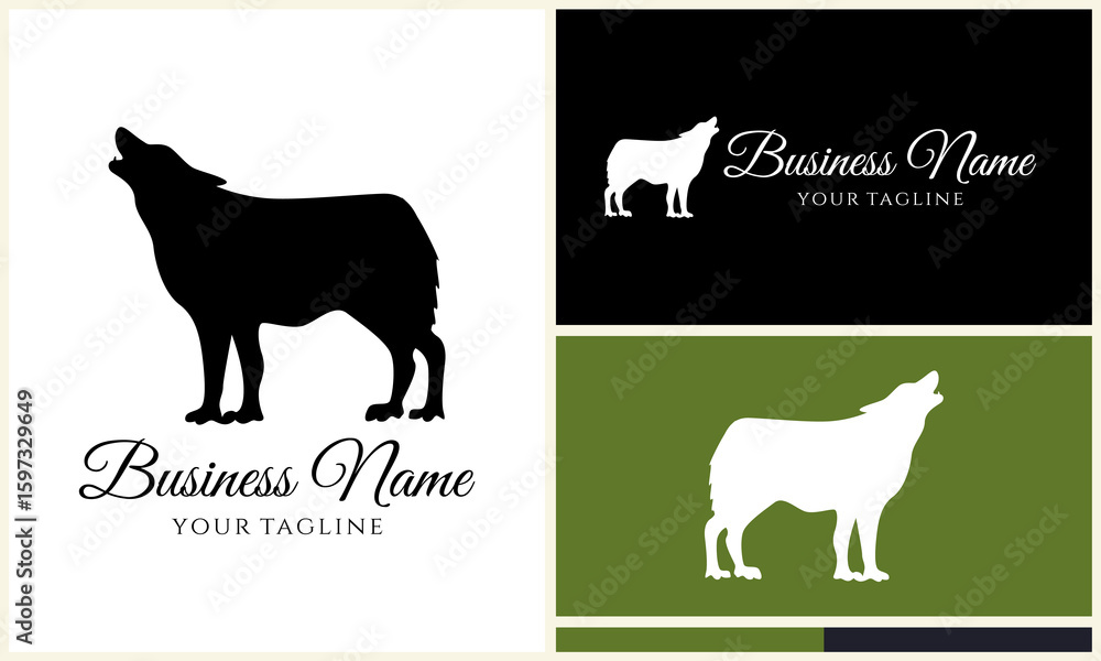 Obraz premium Wolf Logo Design Templates. (1)