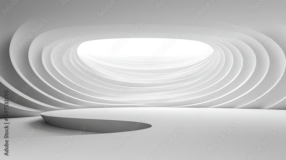 Obraz premium Abstract Modern Architectural Interior Design