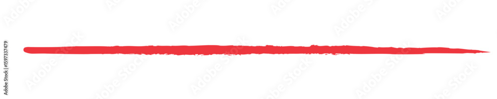 Long red painted chalk line