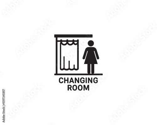 Changing Room icon vector design illustration