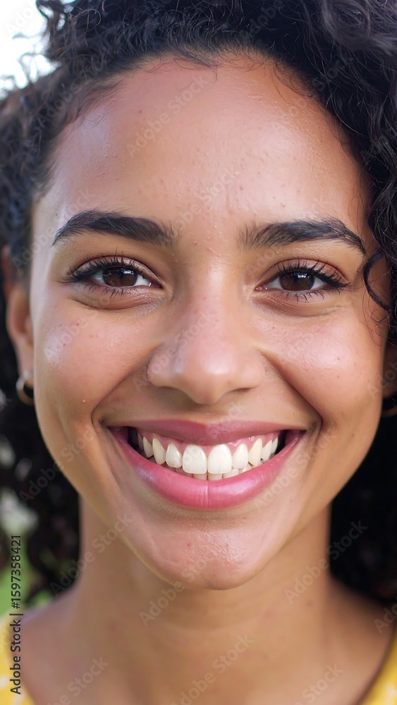 Close-up of a smiling young woman Close-up of a smiling young woman
