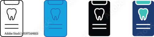 : mobile dental services multi - style icon