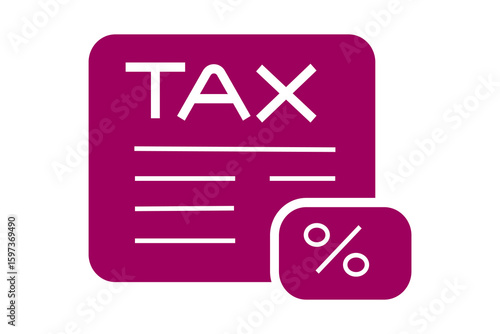 The image features a stylized icon representing a tax document.