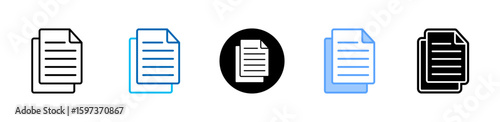 Paste icon sheet multiple style collection