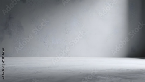 Minimalist Concrete Room with Soft Lighting