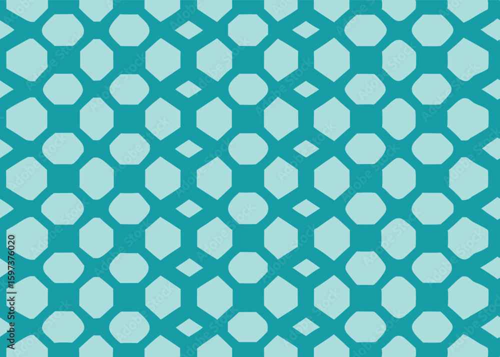 Fototapeta premium polygonal grid with rounded shapes seamless pattern 