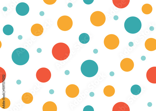 random dots circles polka dots seamless pattern