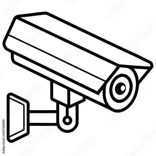Security camera icon an white background