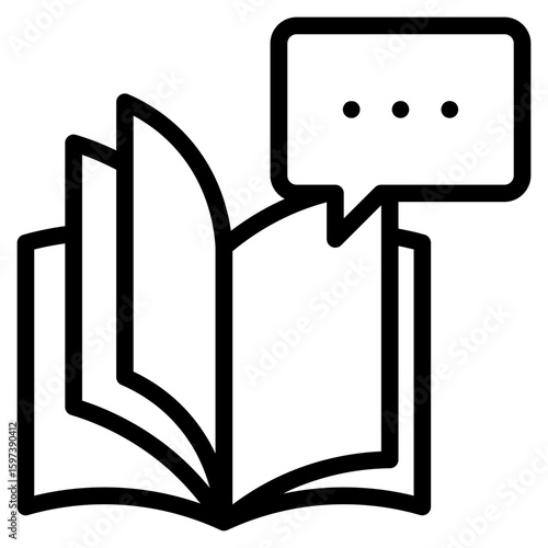 Storytelling icon in vector illustration