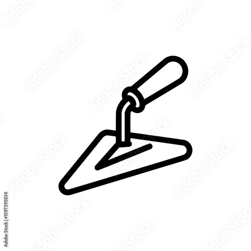 Clothes iron icon for laundry and ironing concept