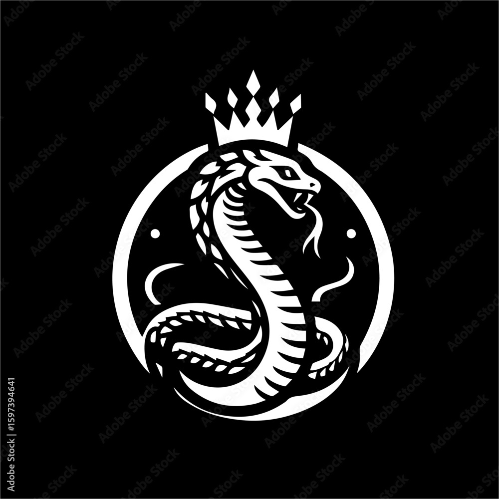 Fototapeta premium Cobra King Emblem