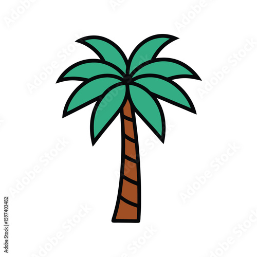 palm tree vector illustration