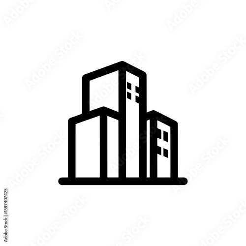 modern cityscape with skyscrapers and buildings