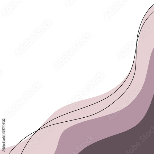 Wave vector design ilustration curve 