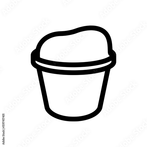 Disposable coffee cup with lid for hot beverages