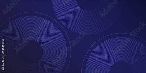 Vector gradient lines hexagon pattern. Futuristic technology art abstract