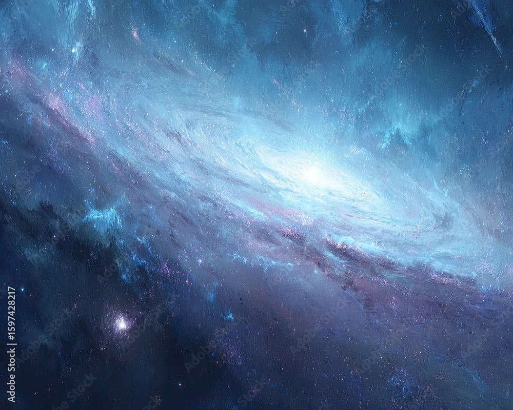 Fototapeta premium Spiral Galaxy In Deep Space