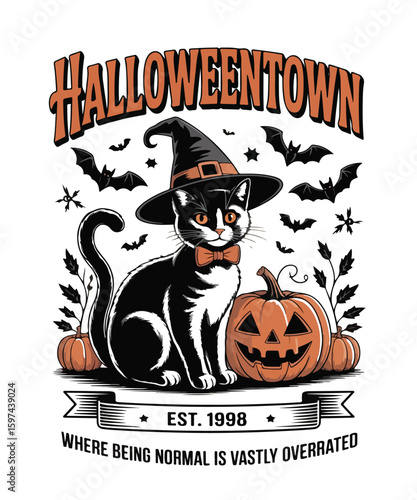 Obraz na płótnie Halloweentown est 1998 where being normal is vastly overrated