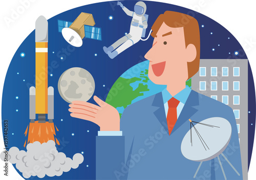 宇宙ビジネスと男性