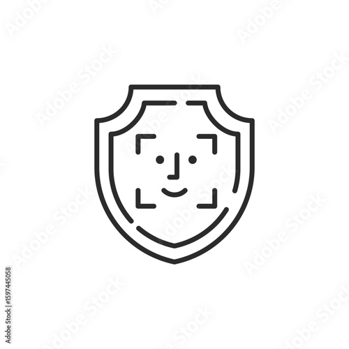 Security icon. Simple security icon for social media, app and web design. Vector illustration
