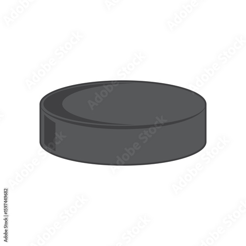 Hockey pucks silhouette,  hockey puck icon vector illustration