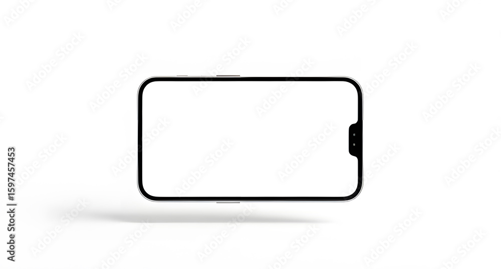 Minimalistic Smartphone Mockup with White Background and Modern Design Minimalistic Smartphone Mockup with White Background and Modern Design