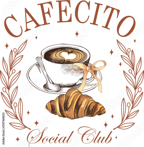 Cafecito Social Club Vector