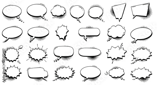 Clean Design Comic Book Style Dialogue Graphics